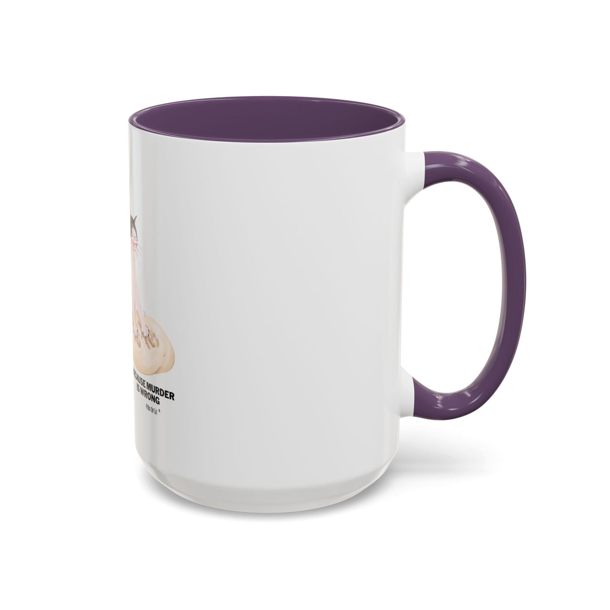 Baking Cat “Because Murder Is Wrong” Coffee Mug