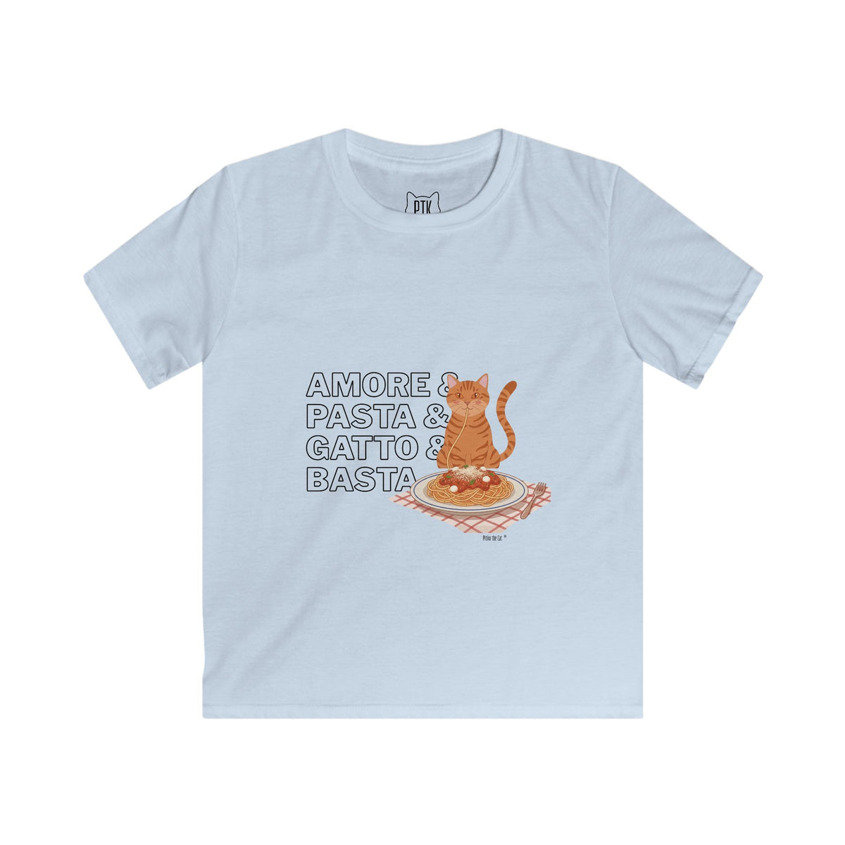 Amore & Pasta & Gatto & Basta Kids T-Shirt