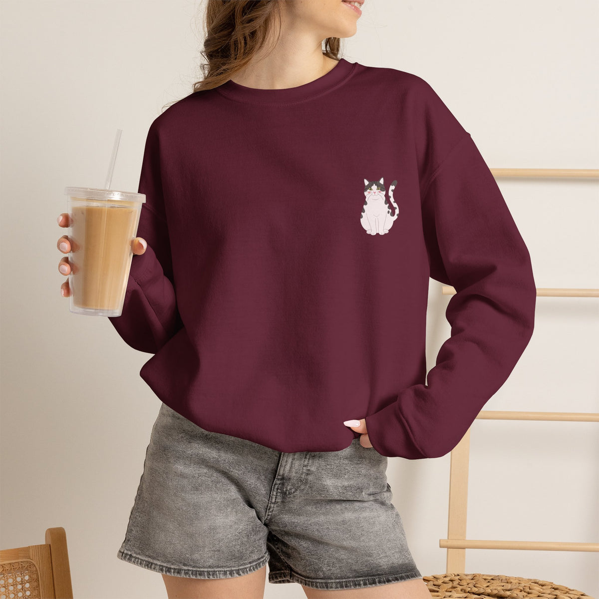 Cats Are My Favorite People Crewneck Sweatshirt