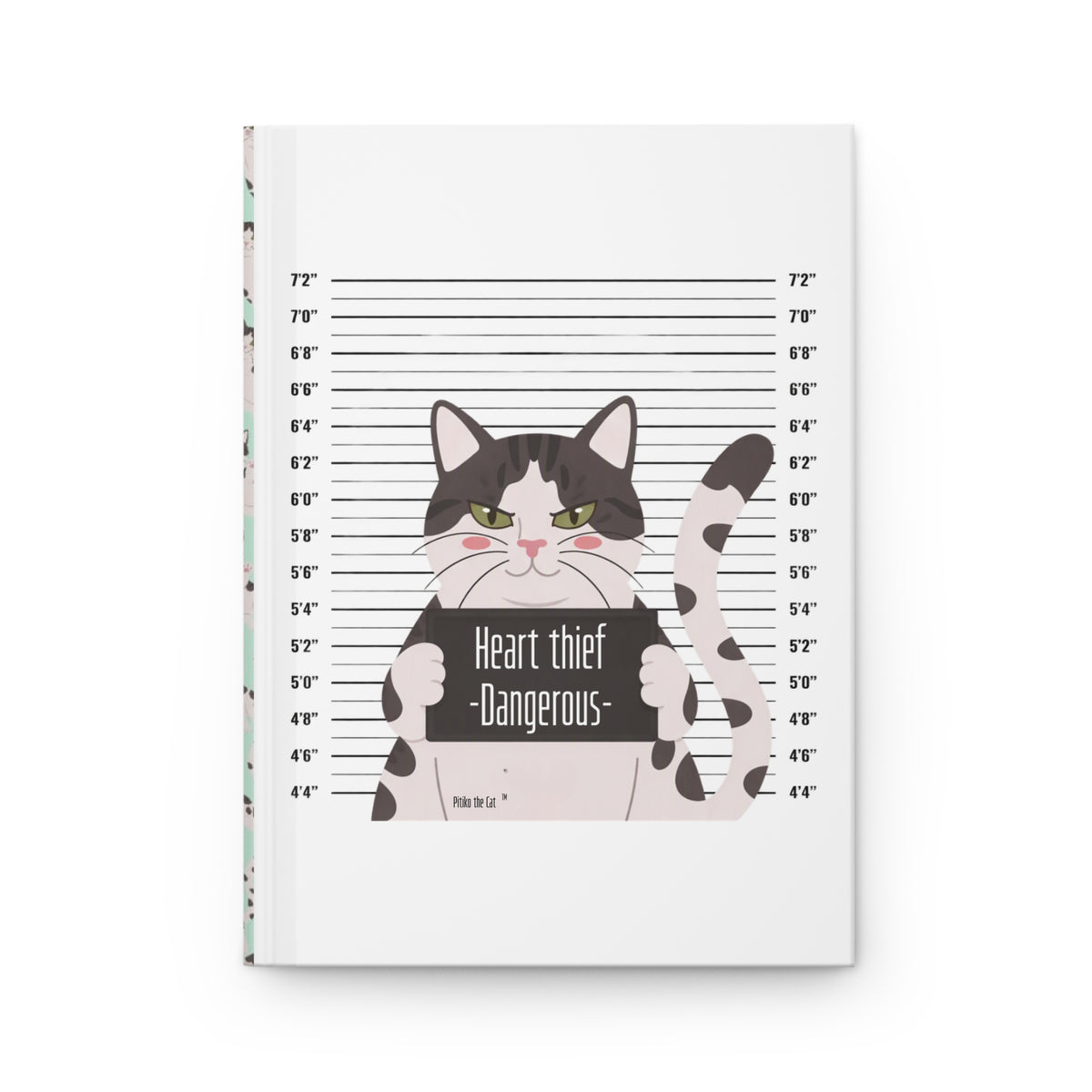 Heart Thief Dangerous Cat Hardcover Journal