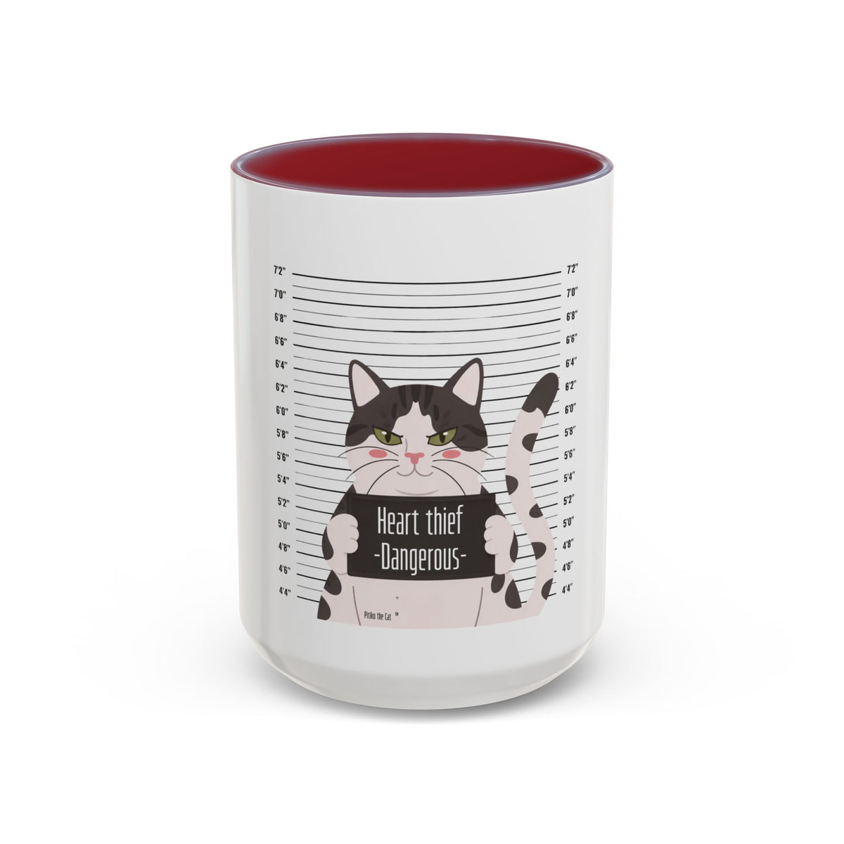 Heart Thief Dangerous Cat Mug