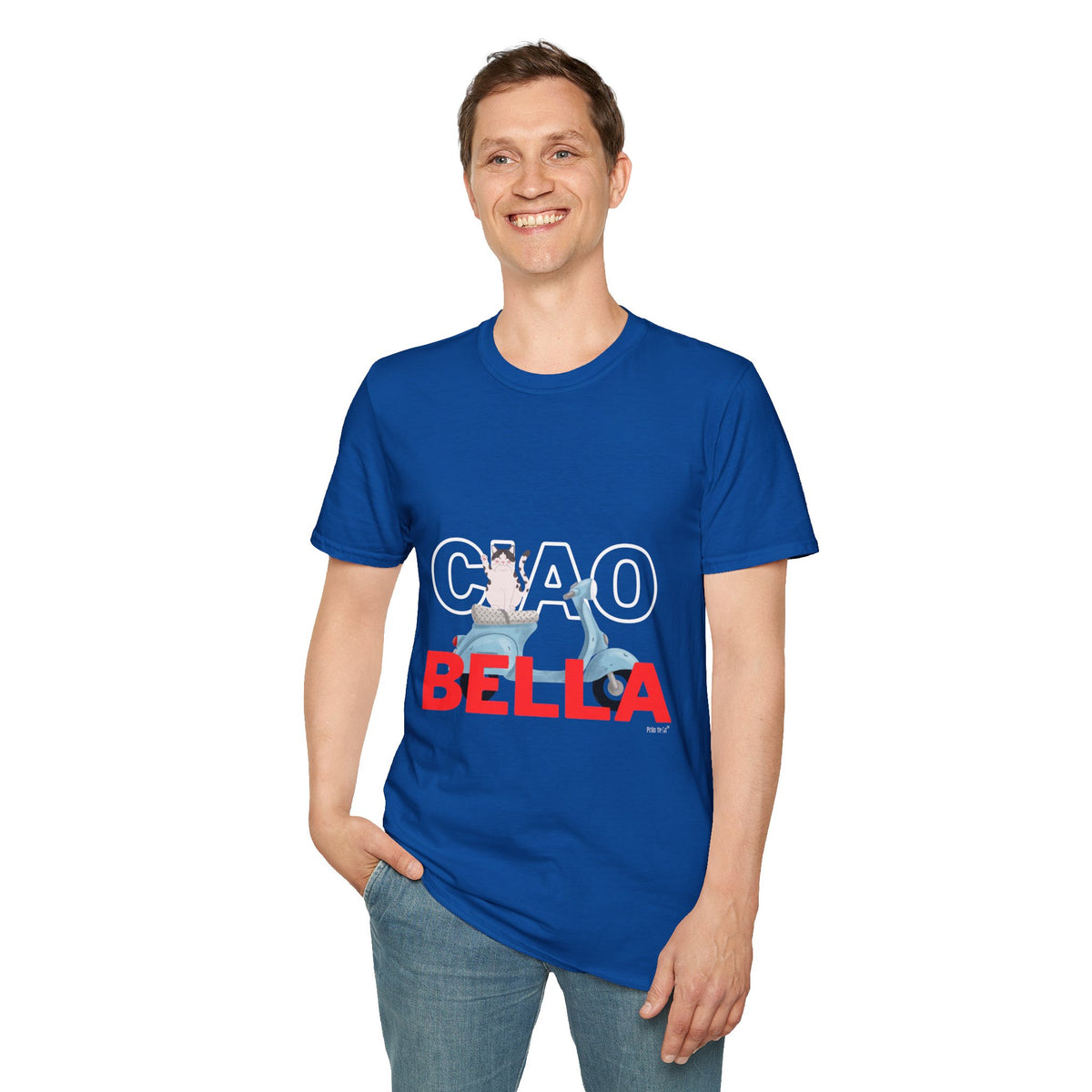 Ciao Bella Cat Italian Graphic T-Shirt