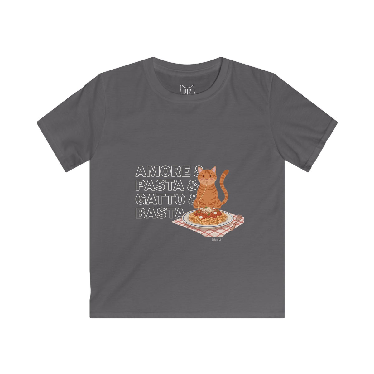 Amore & Pasta & Gatto & Basta Kids T-Shirt