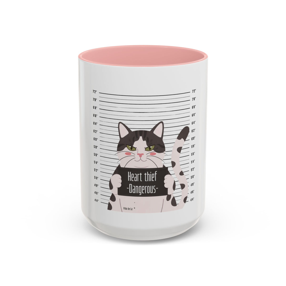 Heart Thief Dangerous Cat Mug