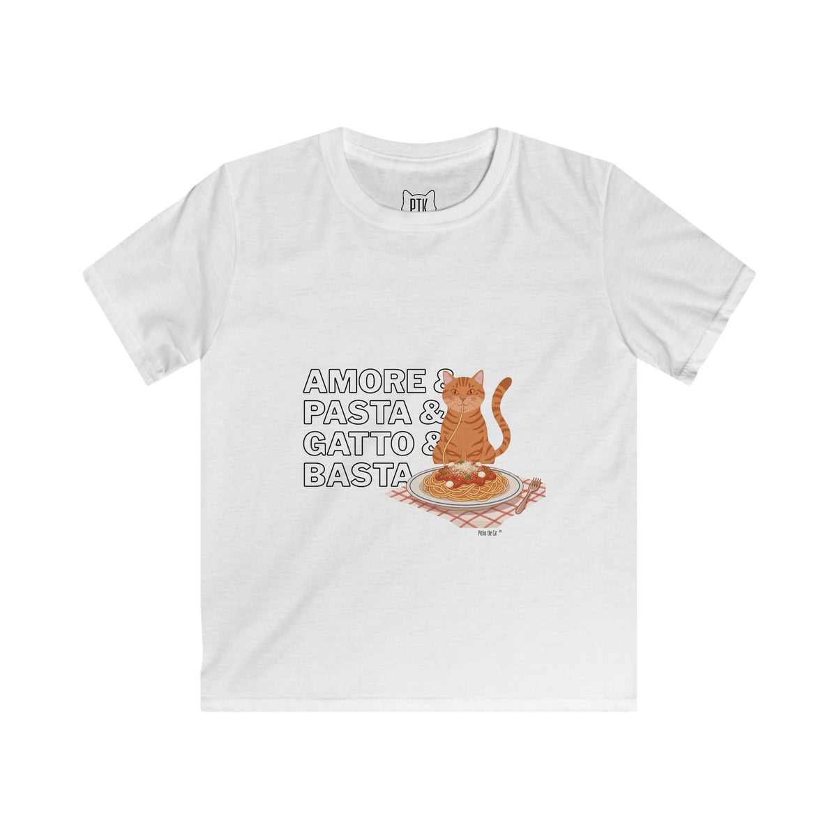 Amore & Pasta & Gatto & Basta Kids T-Shirt
