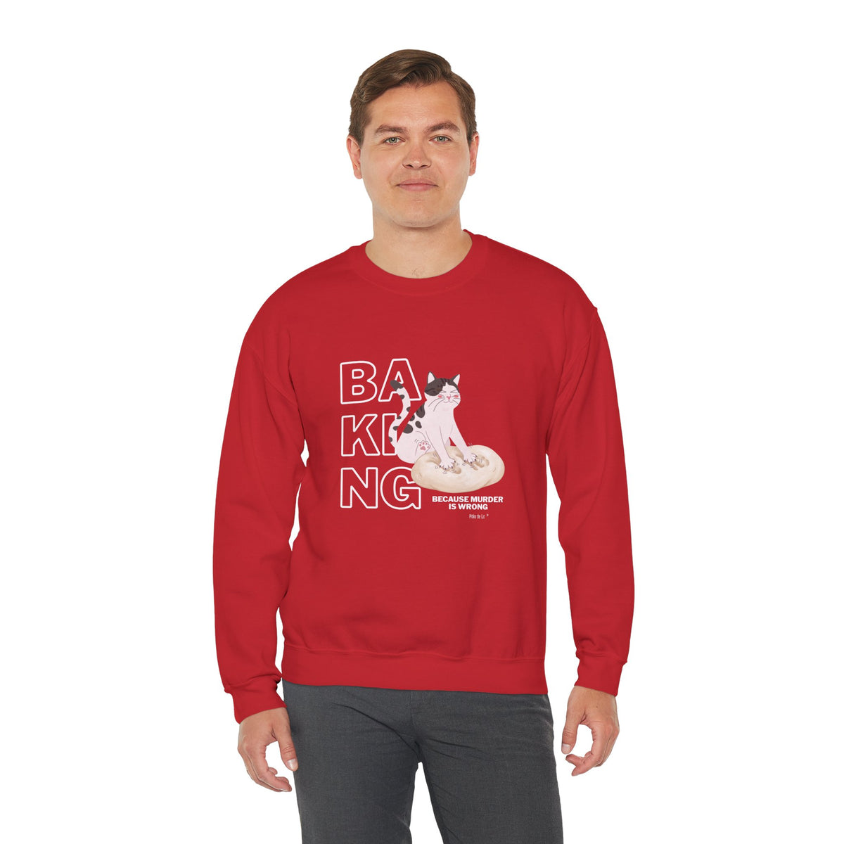 Baking Cat Crewneck Sweatshirt