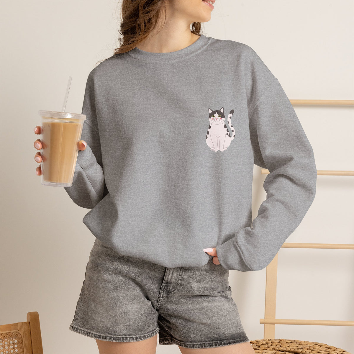 Cats Are My Favorite People Crewneck Sweatshirt