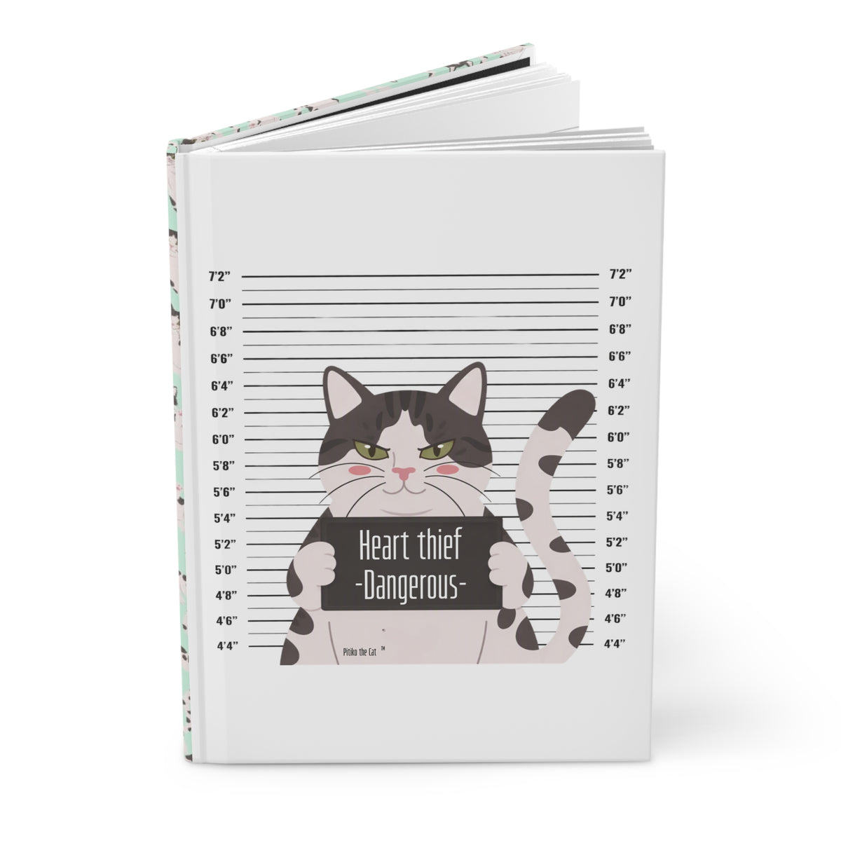 Heart Thief Dangerous Cat Hardcover Journal