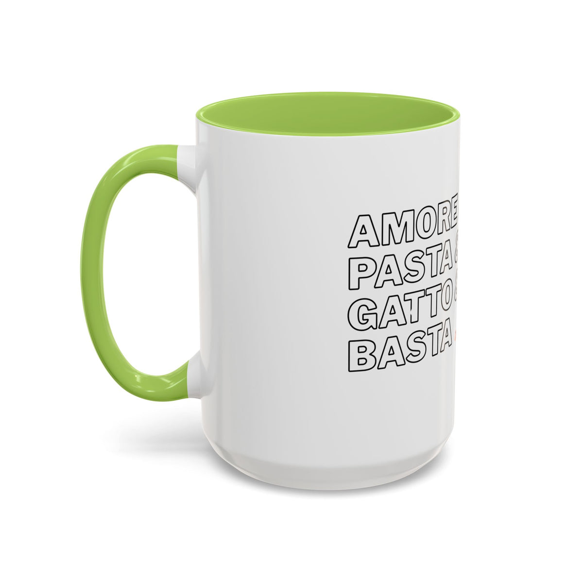 Amore & Pasta & Meow & Pasta Cat Coffee Mug