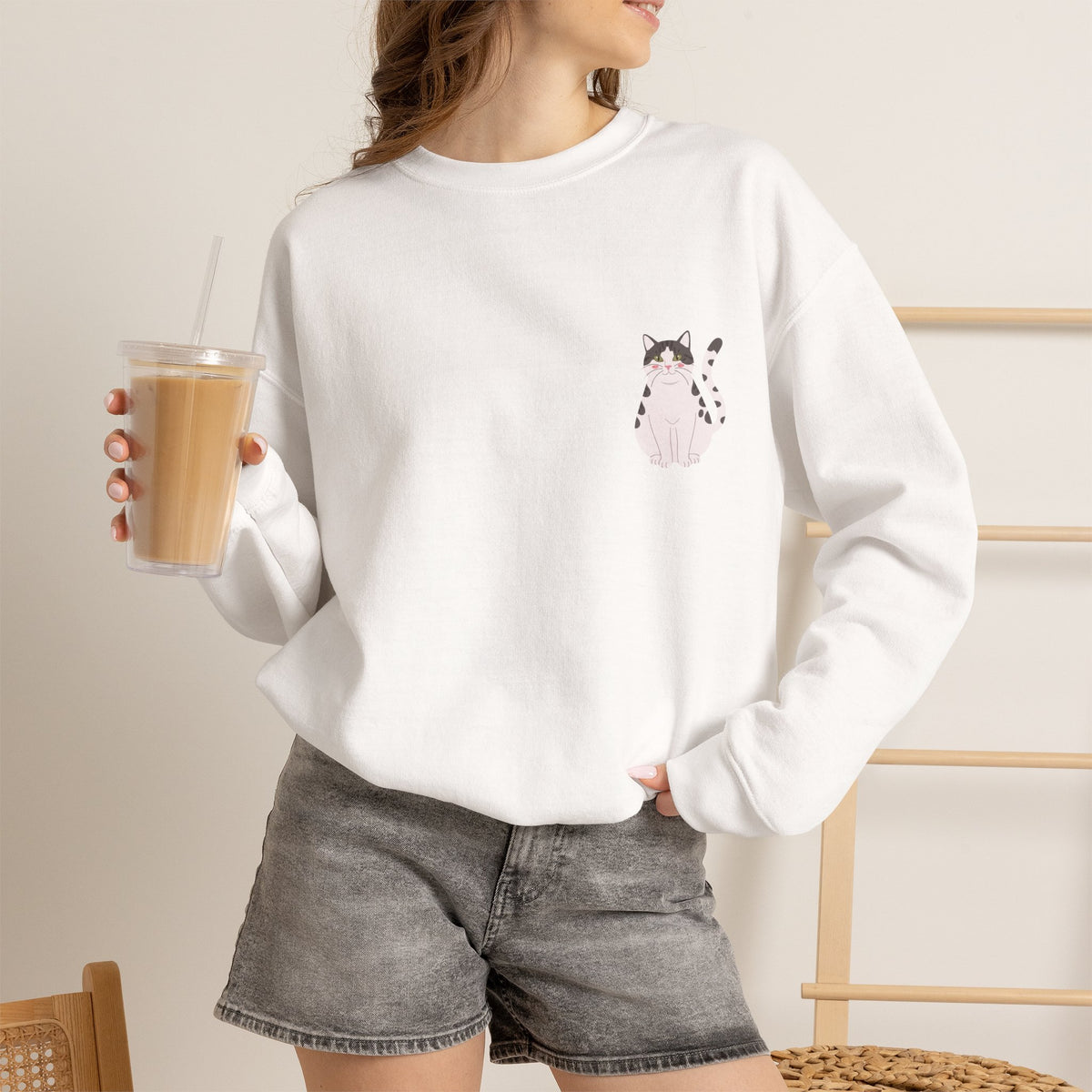 Cats Are My Favorite People Crewneck Sweatshirt