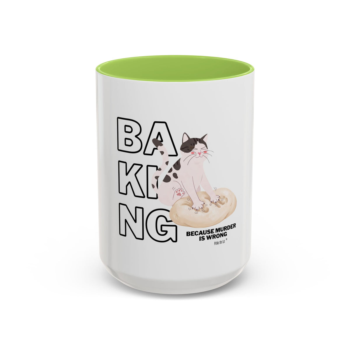Baking Cat “Because Murder Is Wrong” Coffee Mug