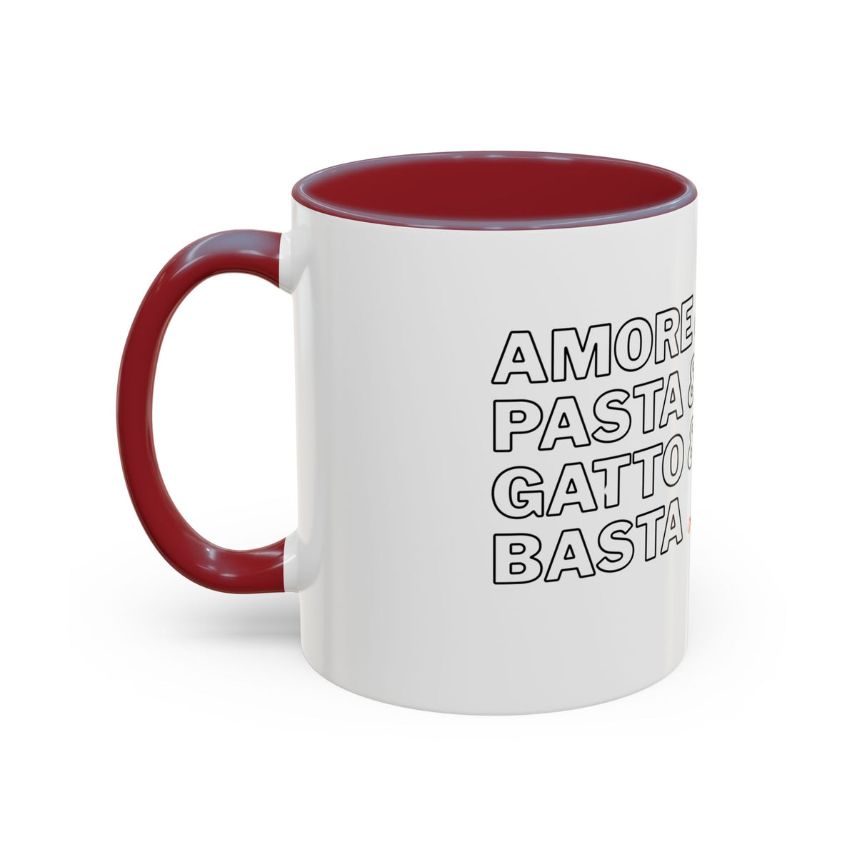 Amore & Pasta & Meow & Pasta Cat Coffee Mug