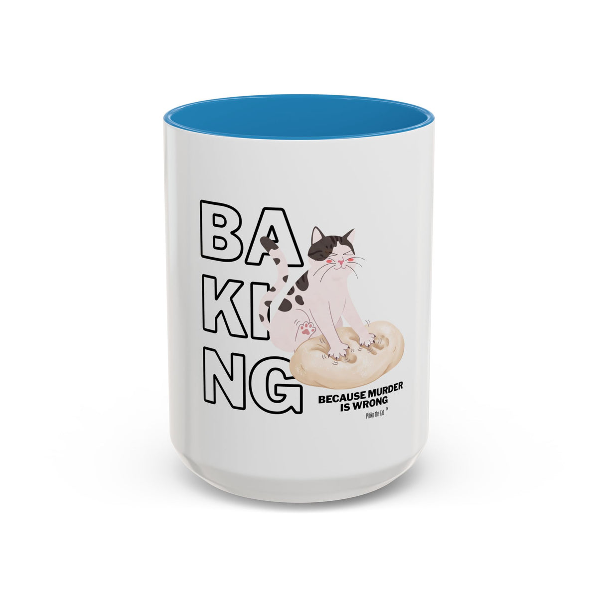 Baking Cat “Because Murder Is Wrong” Coffee Mug