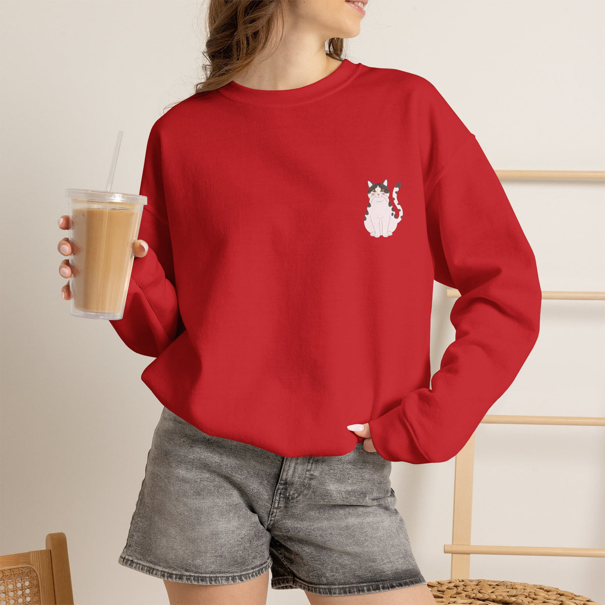 Cats Are My Favorite People Crewneck Sweatshirt