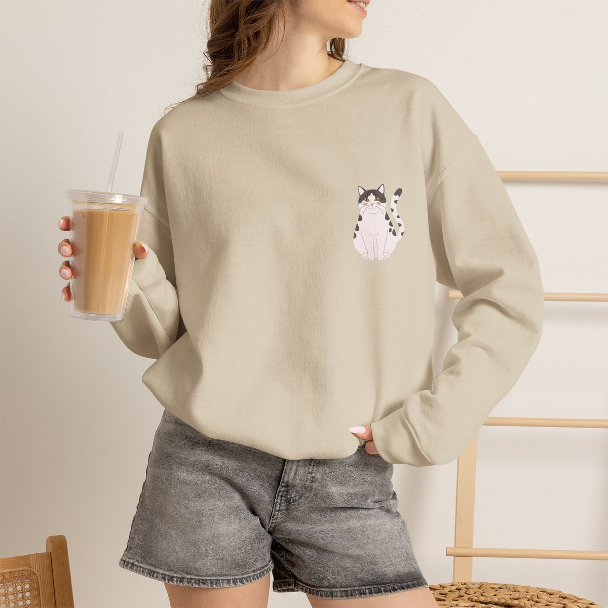 Cats Are My Favorite People Crewneck Sweatshirt