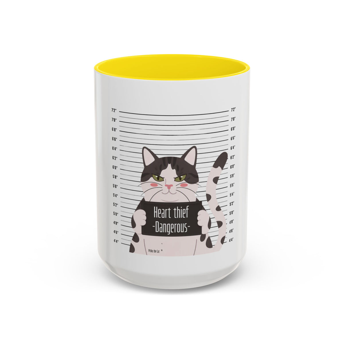 Heart Thief Dangerous Cat Mug