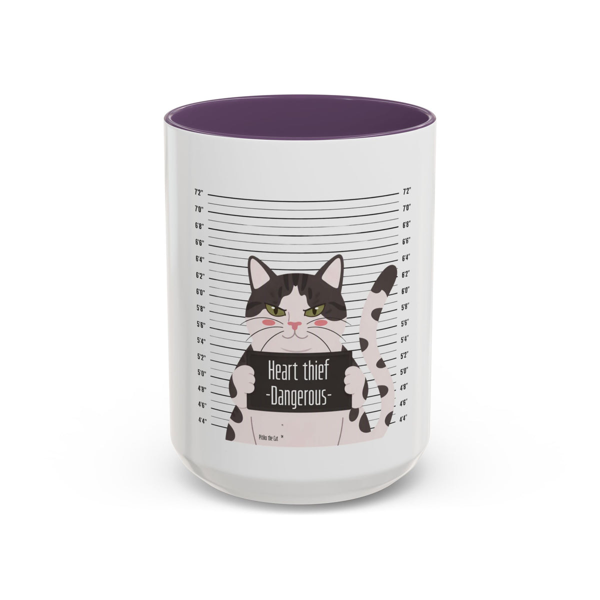 Heart Thief Dangerous Cat Mug