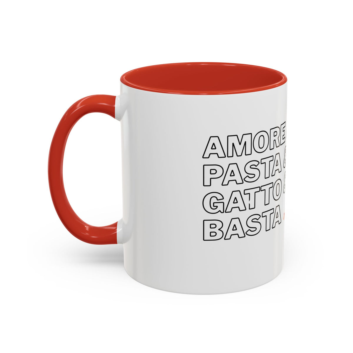 Amore & Pasta & Meow & Pasta Cat Coffee Mug