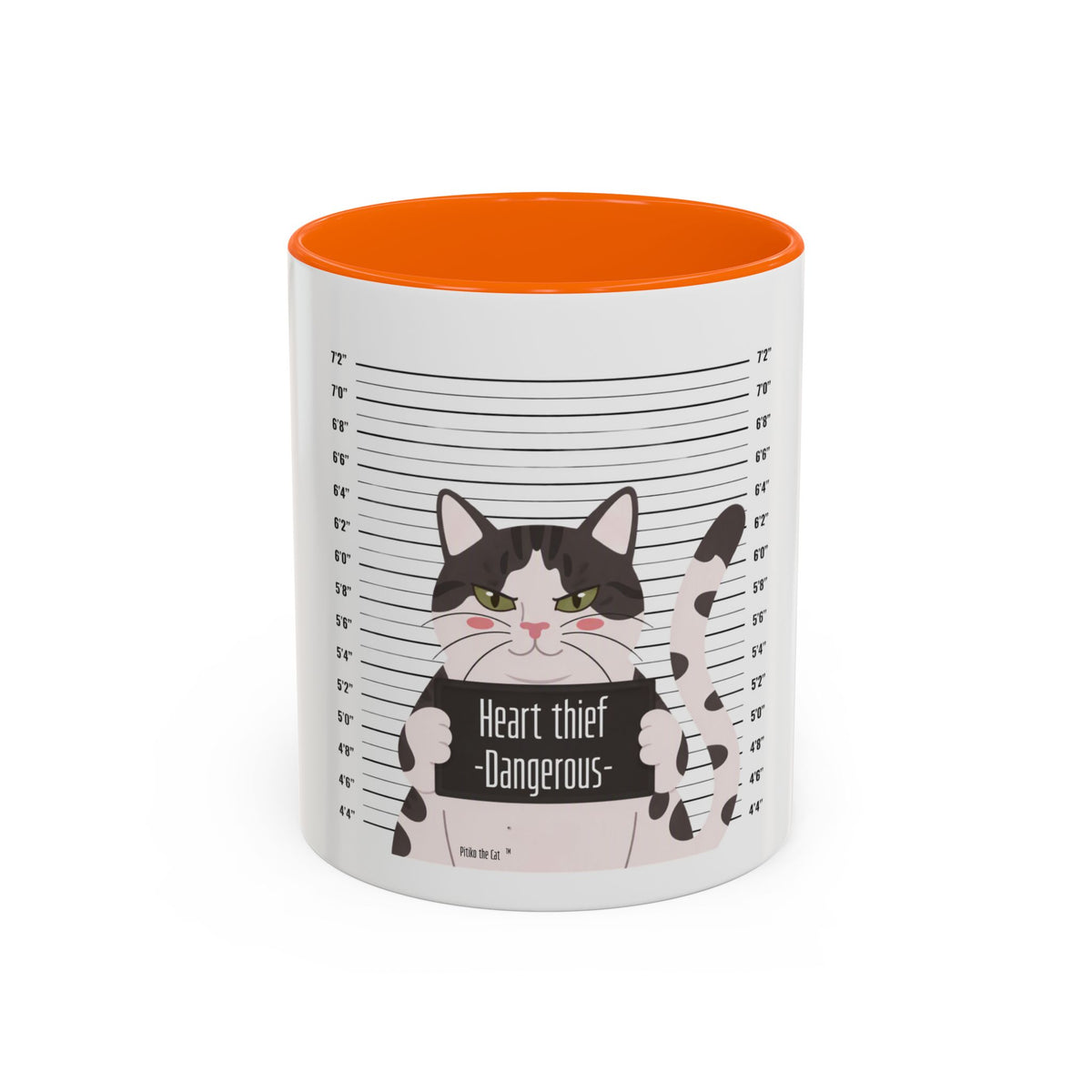 Heart Thief Dangerous Cat Mug