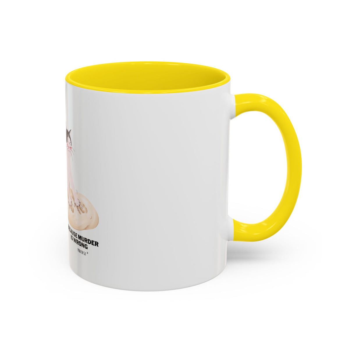 Baking Cat “Because Murder Is Wrong” Coffee Mug