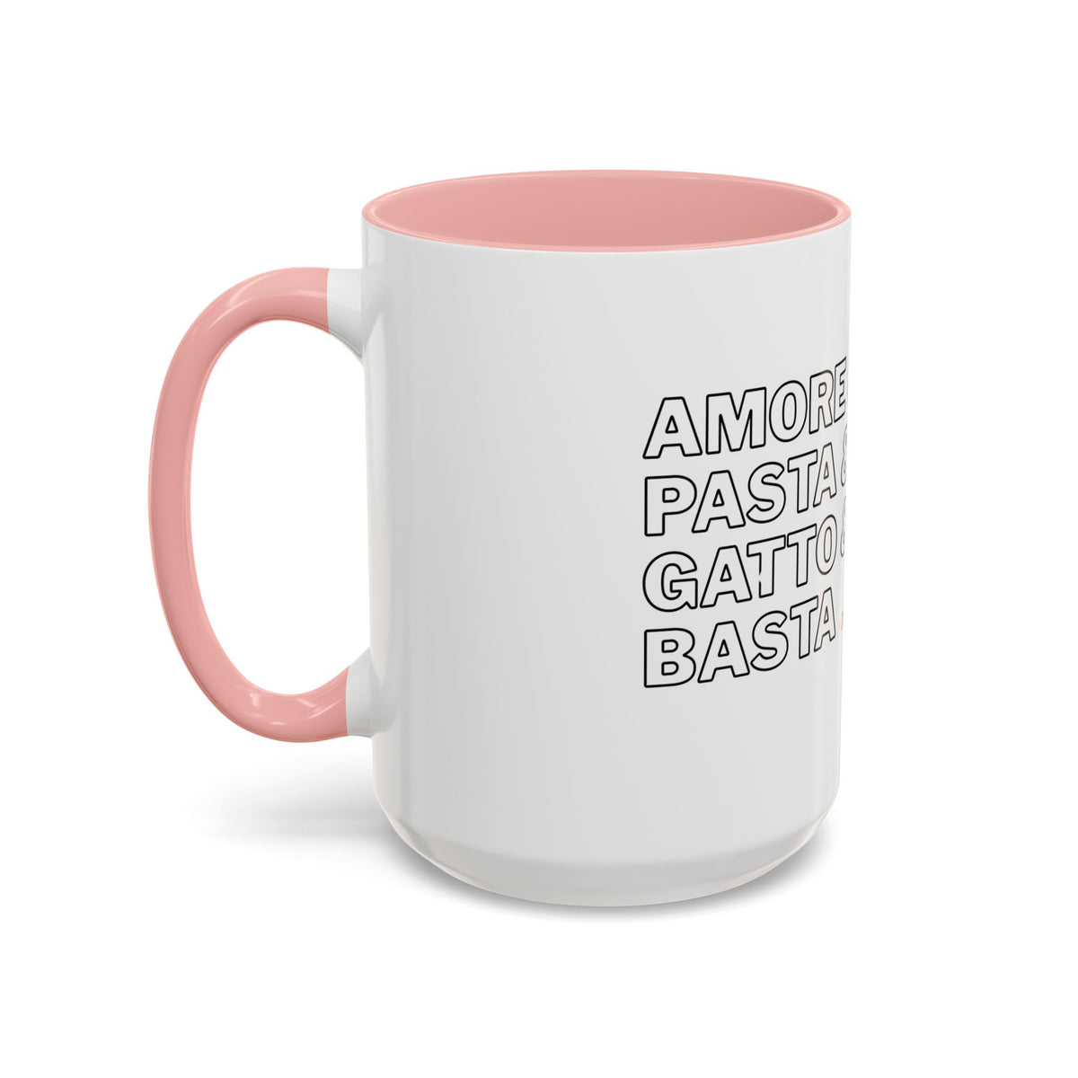 Amore & Pasta & Meow & Pasta Cat Coffee Mug