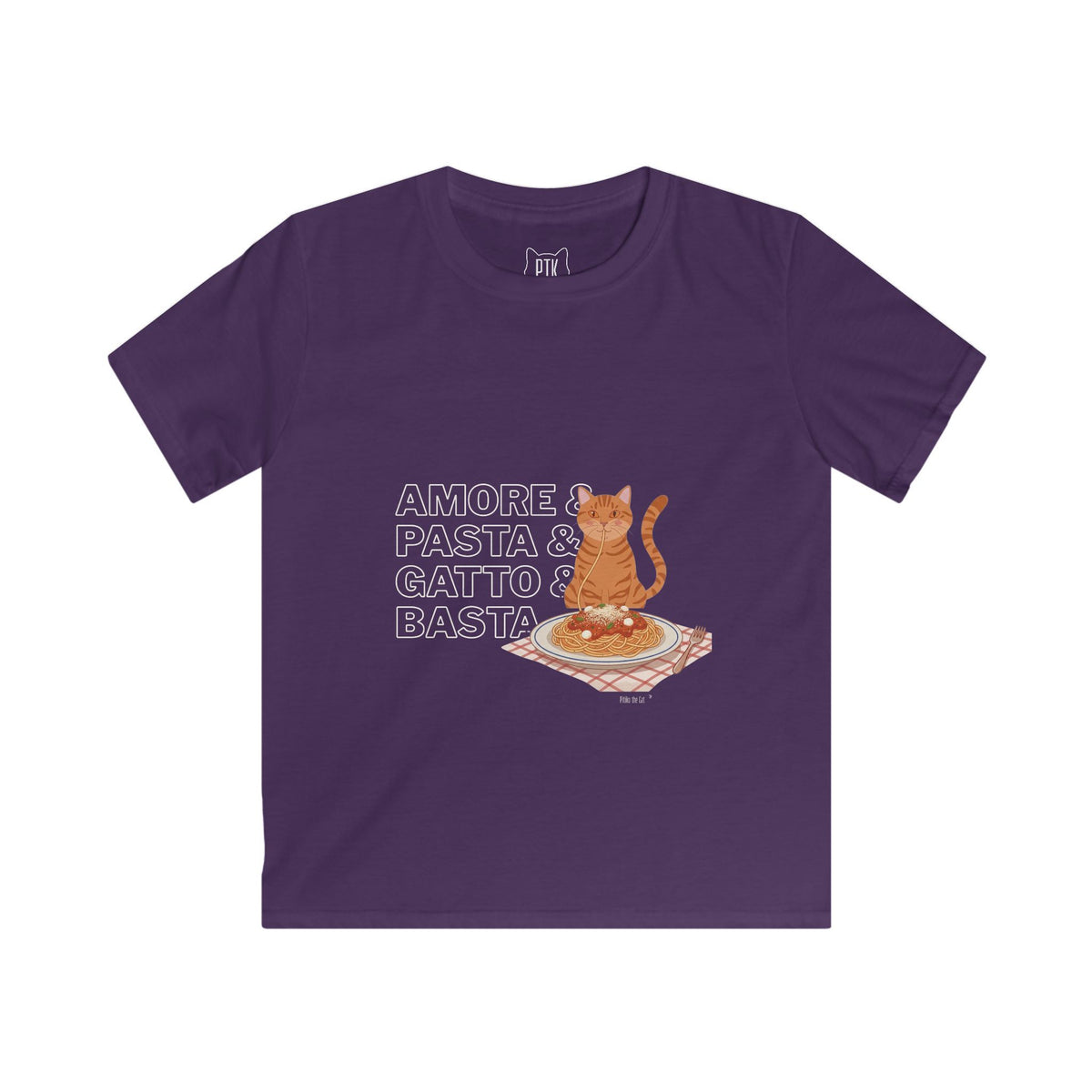 Amore & Pasta & Gatto & Basta Kids T-Shirt