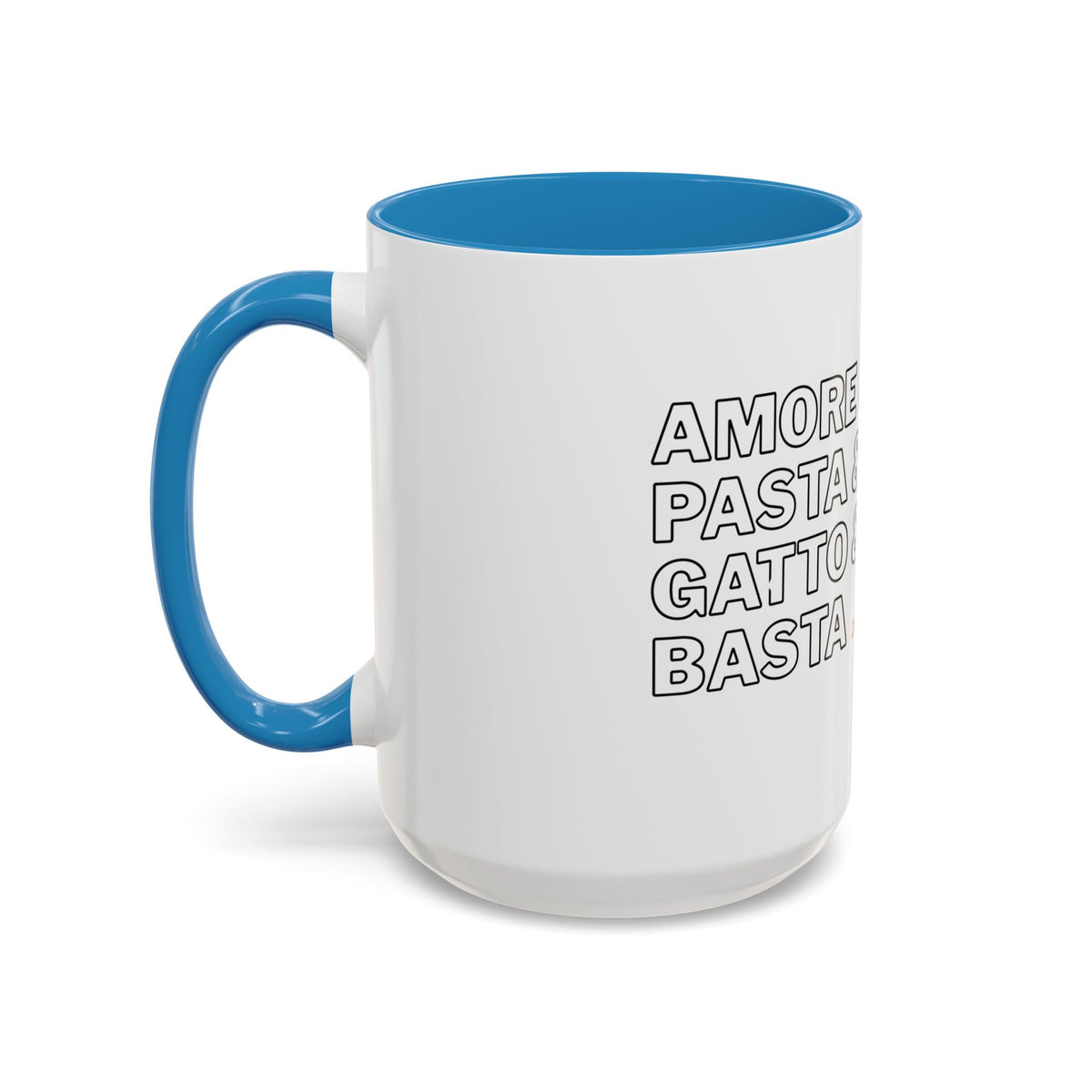 Amore & Pasta & Meow & Pasta Cat Coffee Mug
