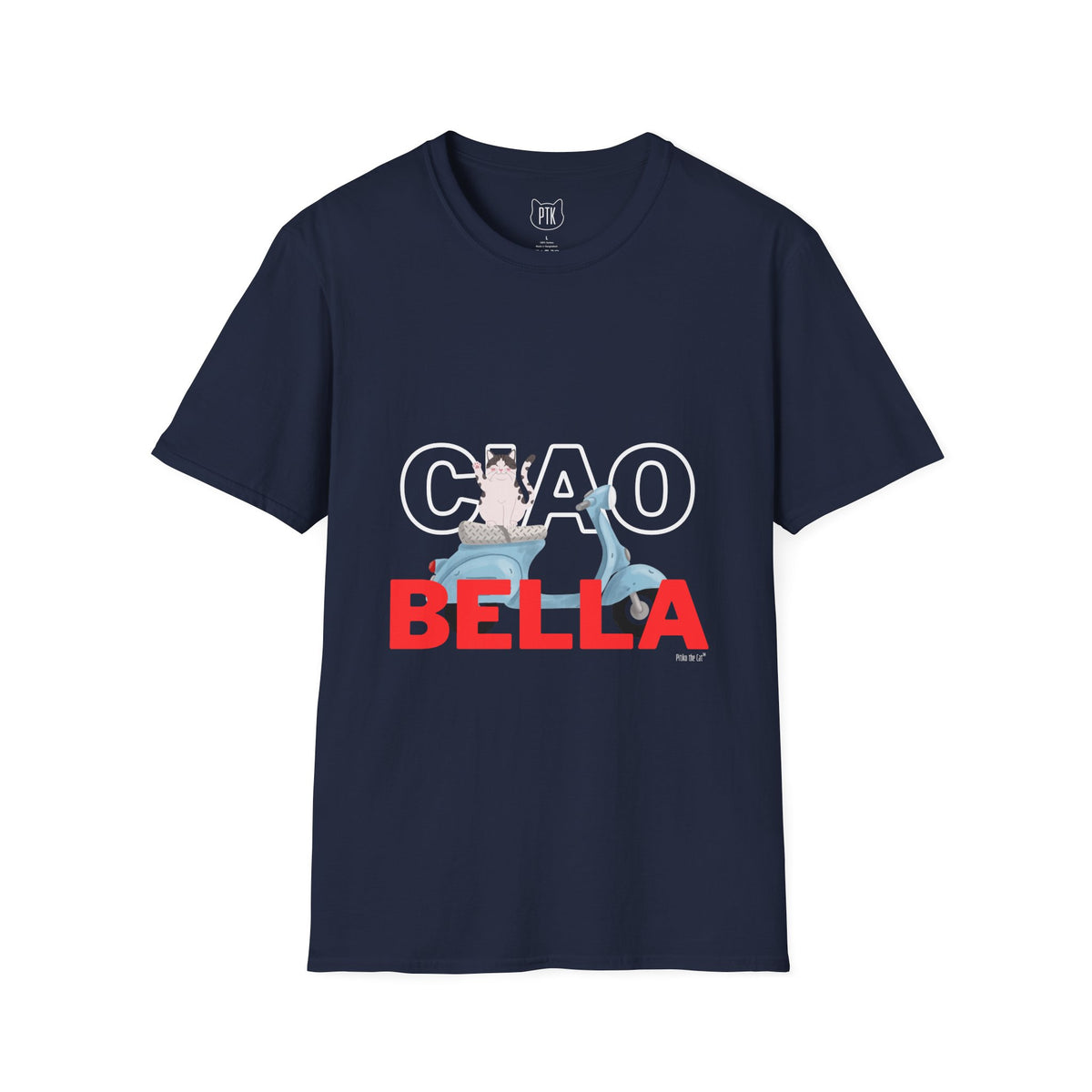 Ciao Bella Cat Italian Graphic T-Shirt