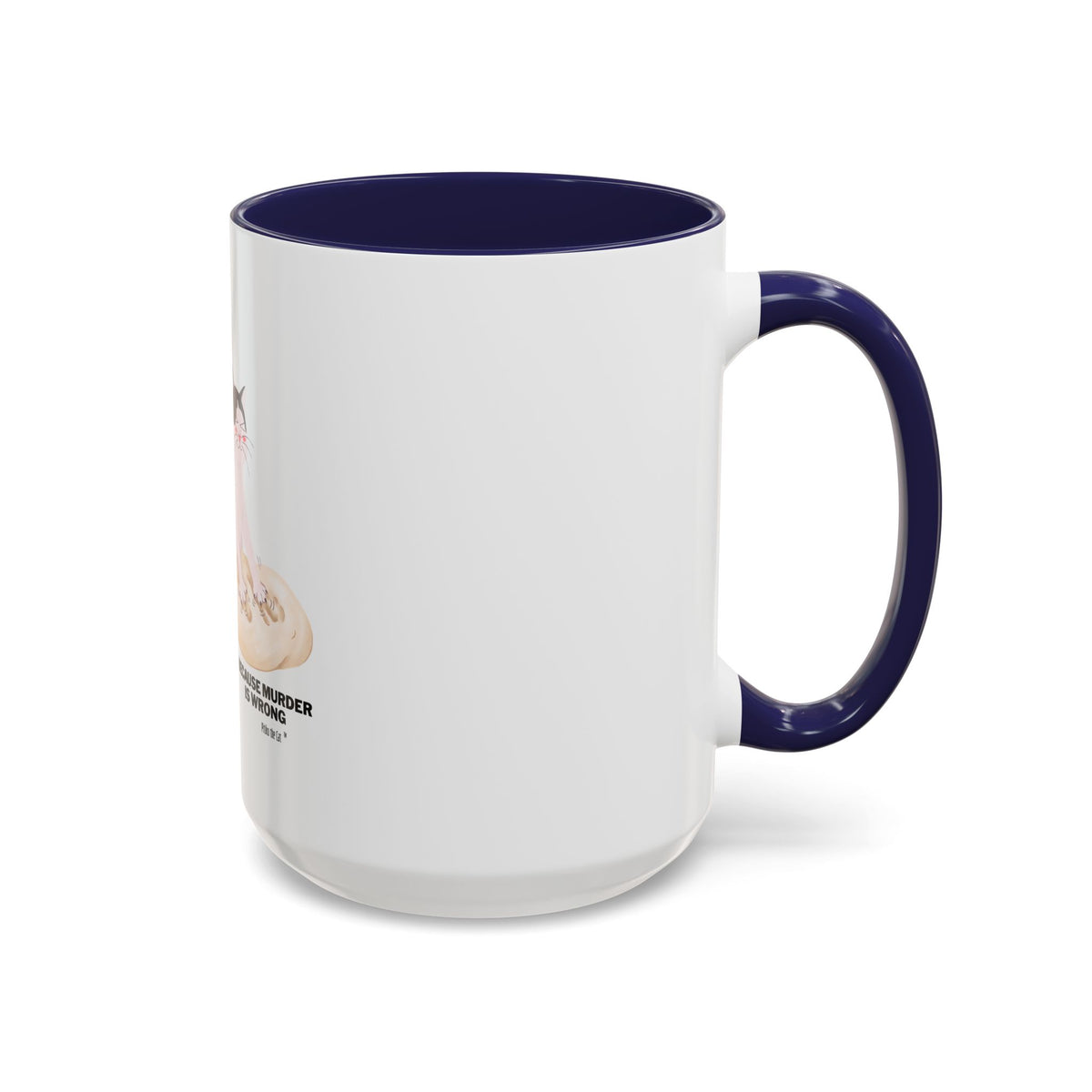 Baking Cat “Because Murder Is Wrong” Coffee Mug