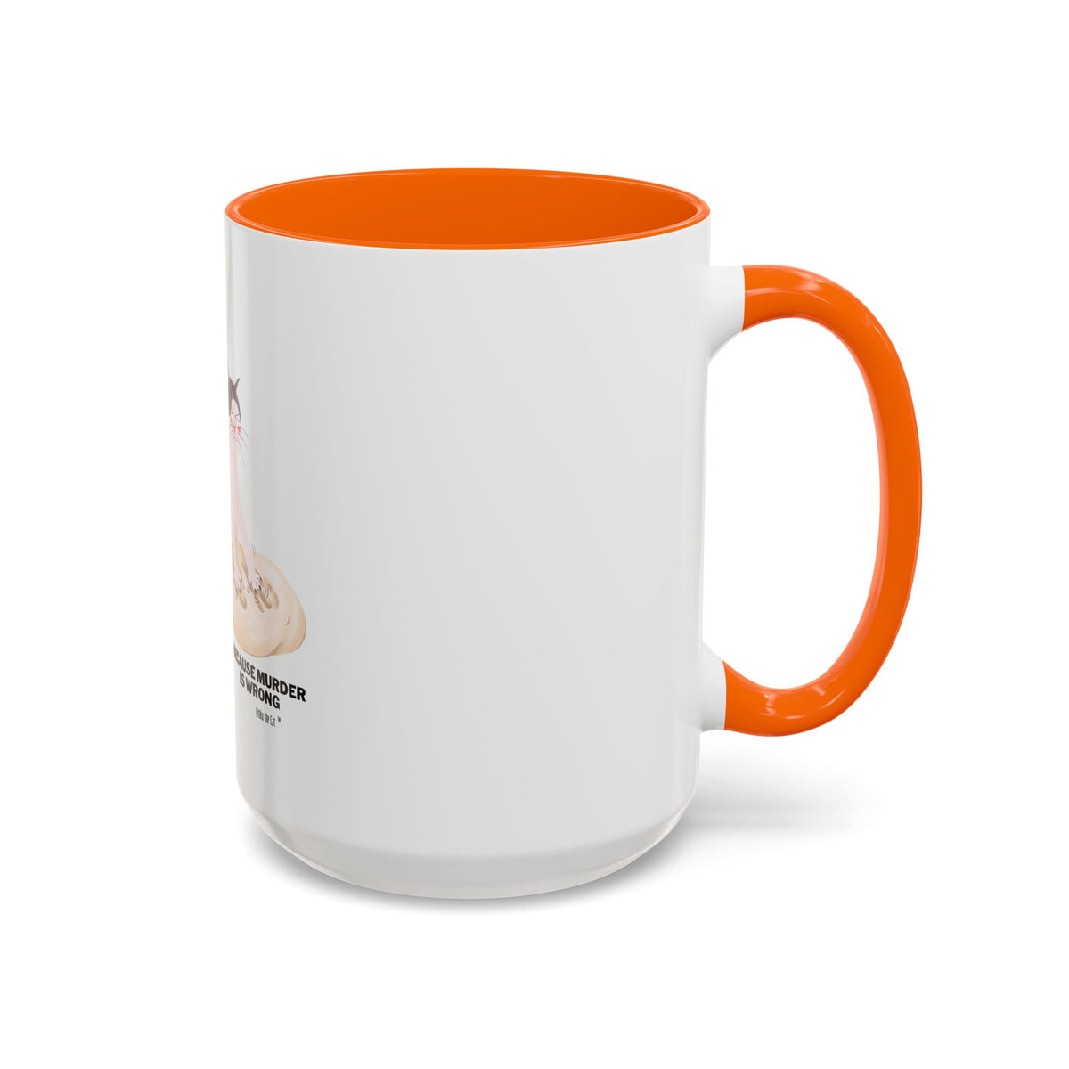Baking Cat “Because Murder Is Wrong” Coffee Mug
