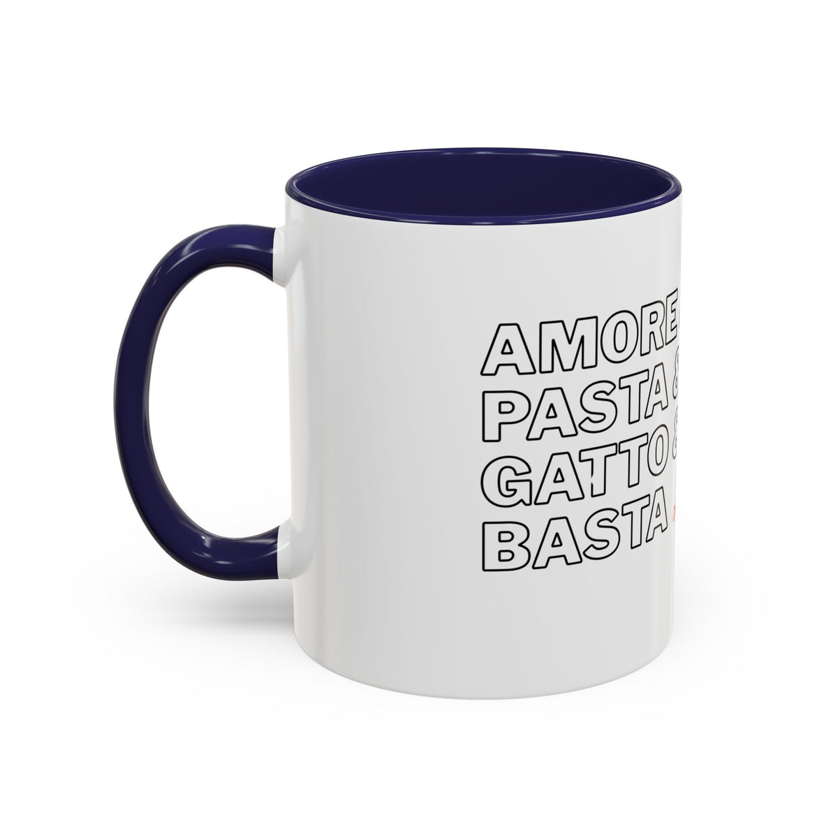 Amore & Pasta & Meow & Pasta Cat Coffee Mug