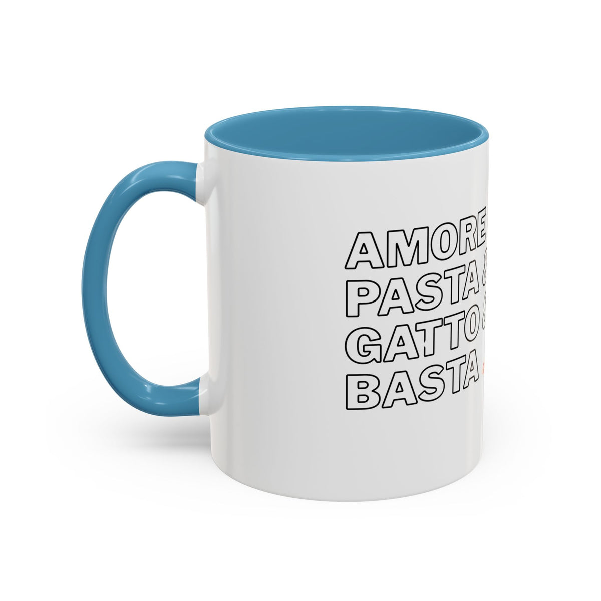 Amore & Pasta & Meow & Pasta Cat Coffee Mug