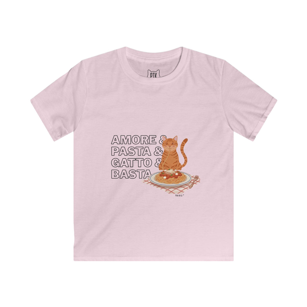 Amore & Pasta & Gatto & Basta Kids T-Shirt