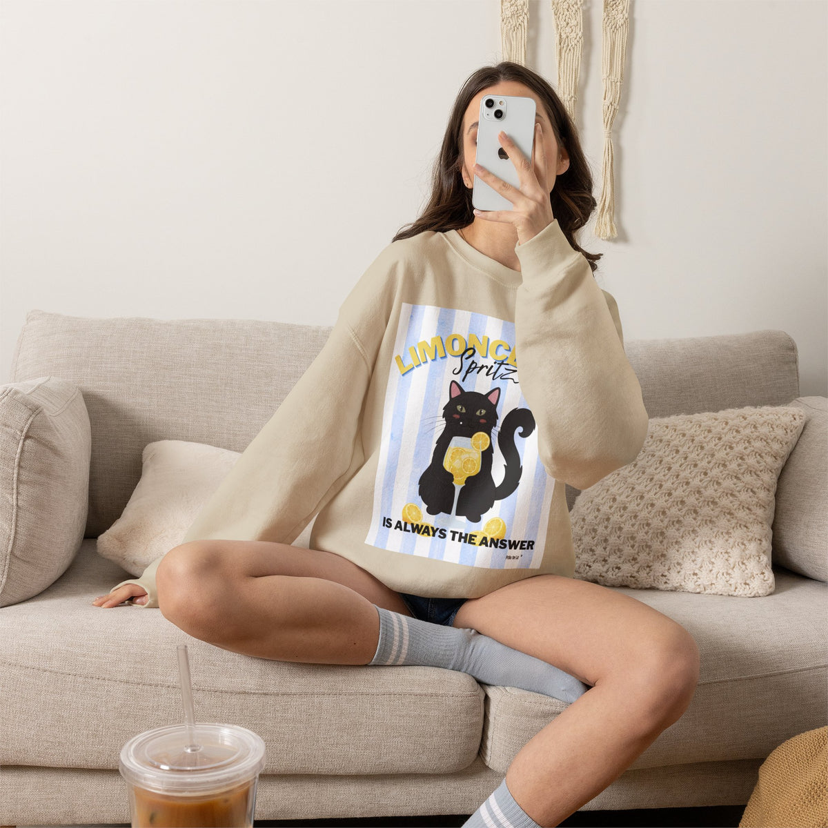 Limoncello Spritz Cat Sweatshirt