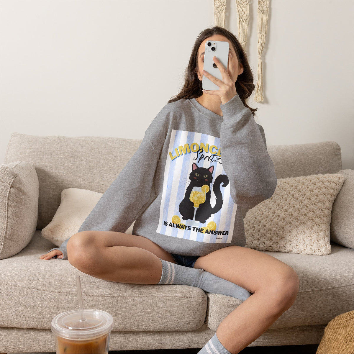 Limoncello Spritz Cat Sweatshirt