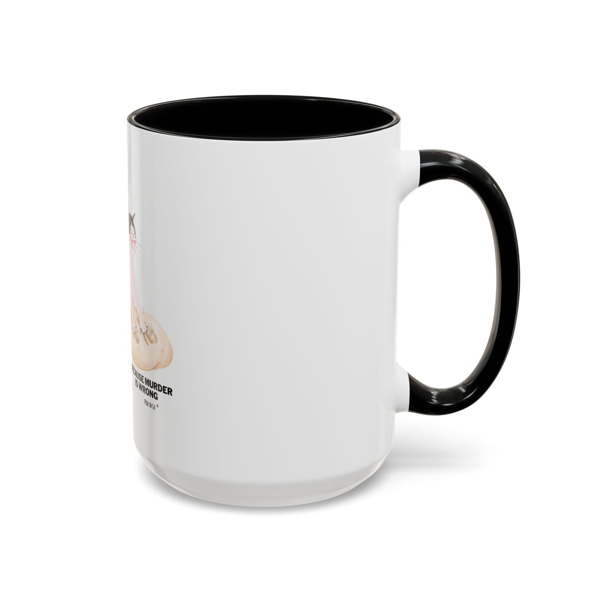 Baking Cat “Because Murder Is Wrong” Coffee Mug