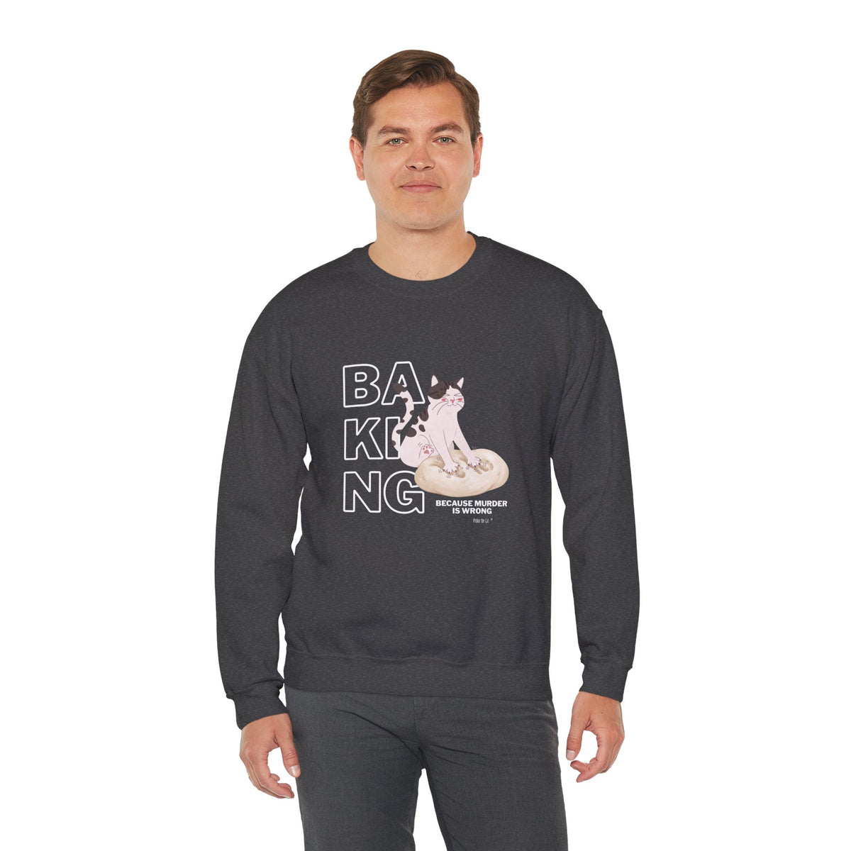 Baking Cat Crewneck Sweatshirt
