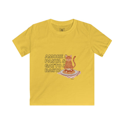 Amore & Pasta & Gatto & Basta Kids T-Shirt