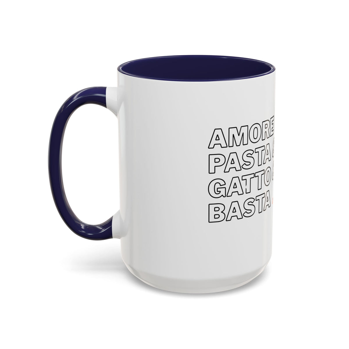 Amore & Pasta & Meow & Pasta Cat Coffee Mug