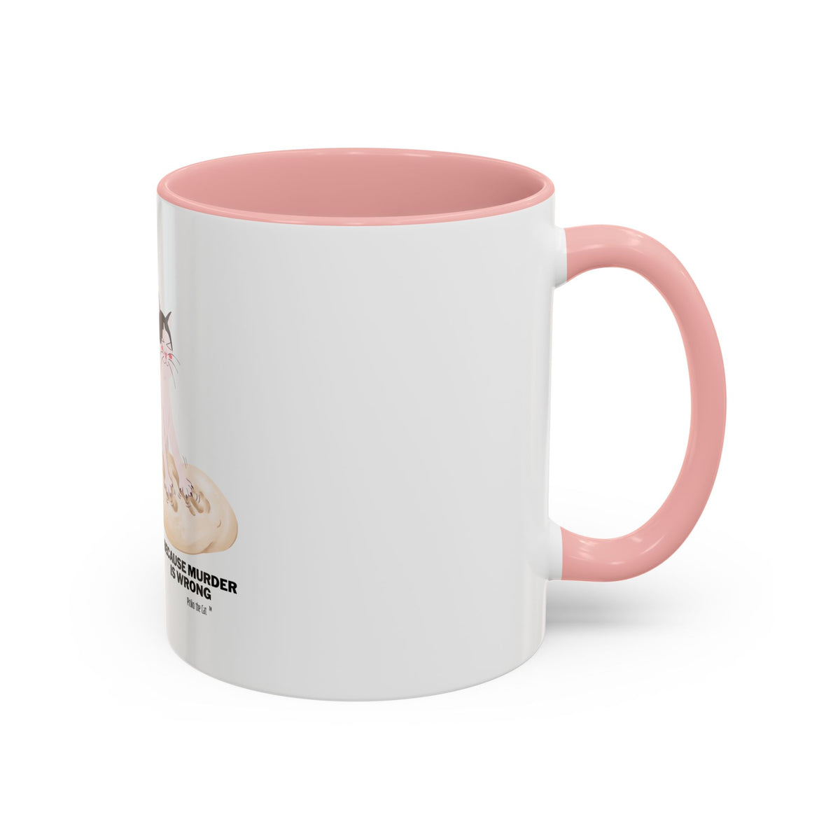 Baking Cat “Because Murder Is Wrong” Coffee Mug