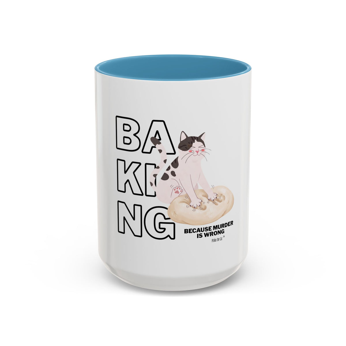 Baking Cat “Because Murder Is Wrong” Coffee Mug