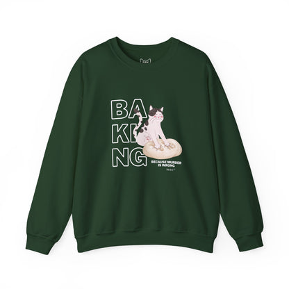 Baking Cat Crewneck Sweatshirt