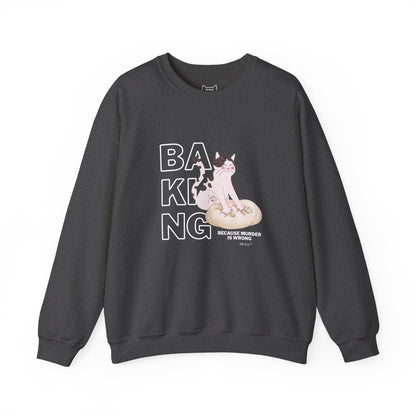 Baking Cat Crewneck Sweatshirt