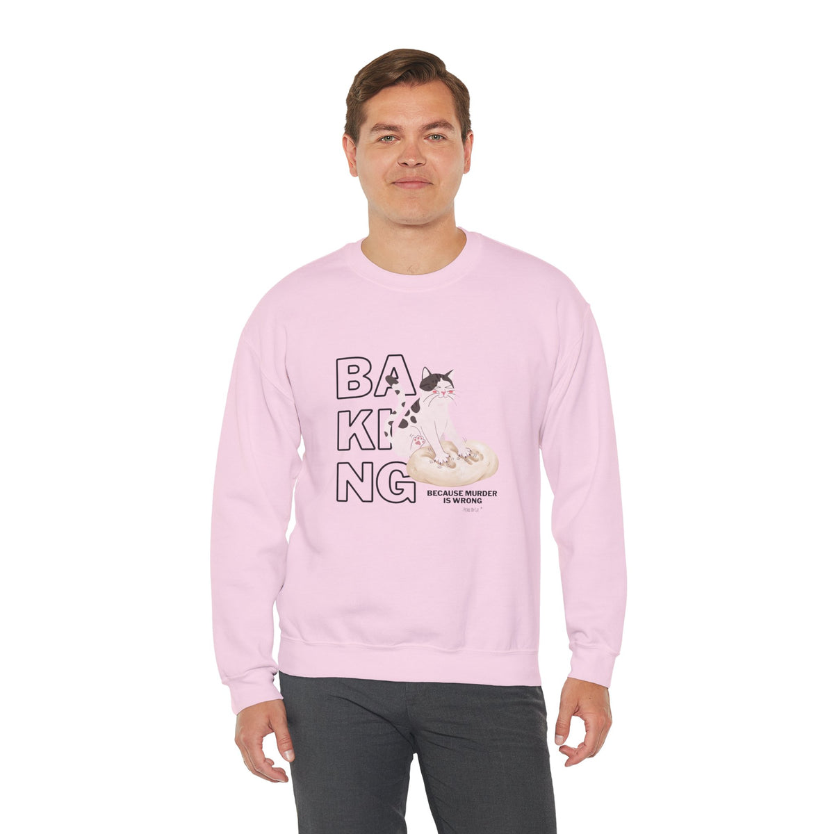 Baking Cat Crewneck Sweatshirt