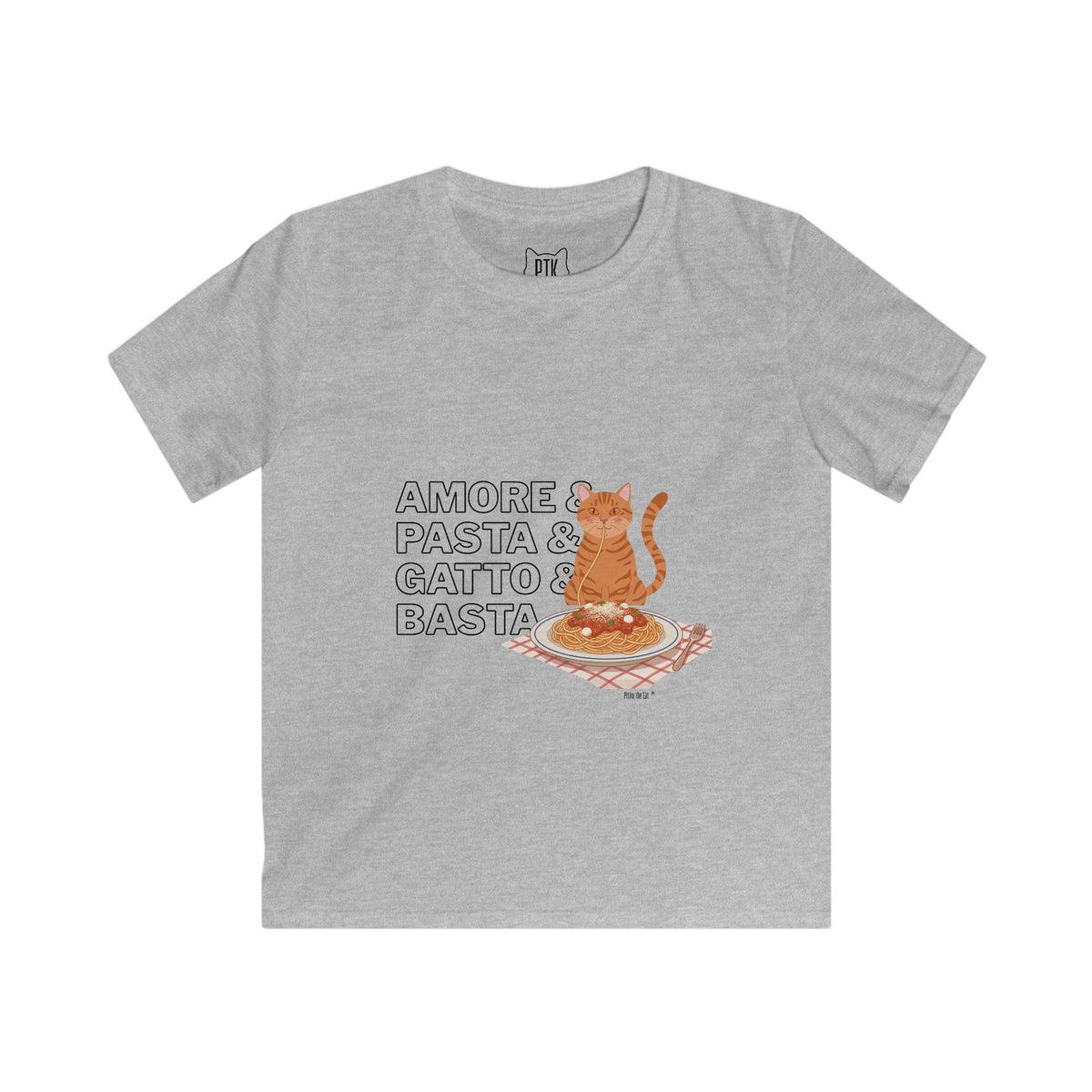 Amore & Pasta & Gatto & Basta Kids T-Shirt