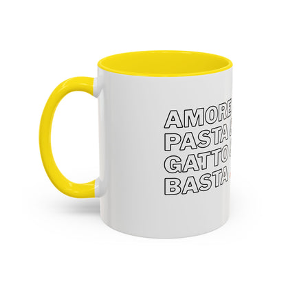 Amore & Pasta & Meow & Pasta Cat Coffee Mug