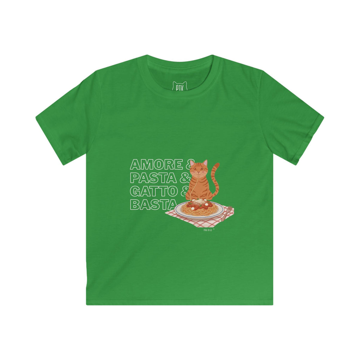 Amore & Pasta & Gatto & Basta Kids T-Shirt