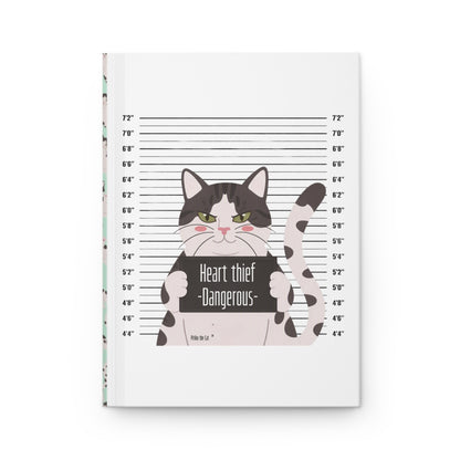 Heart Thief Dangerous Cat Hardcover Journal
