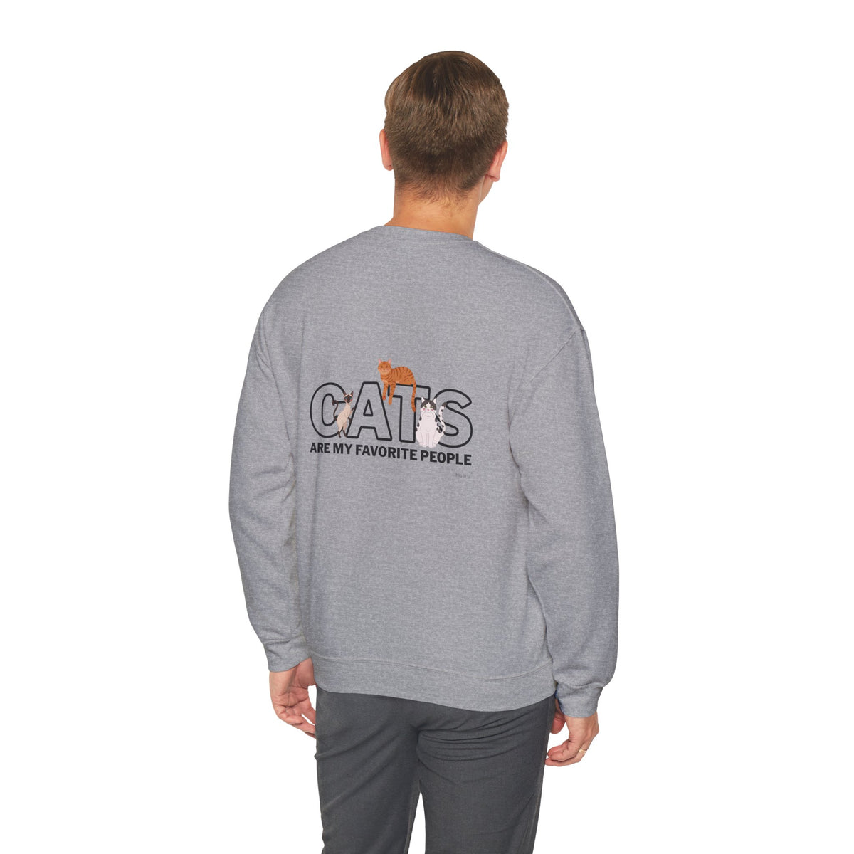 Cats Are My Favorite People Crewneck Sweatshirt