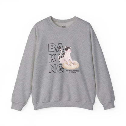 Baking Cat Crewneck Sweatshirt